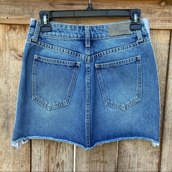 Jupe H&M Femme – Jean Noir Délavé, Fermeture éclair, Mini, Taille 2/XS, Neuve